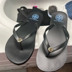Tory Burch black flip flops
